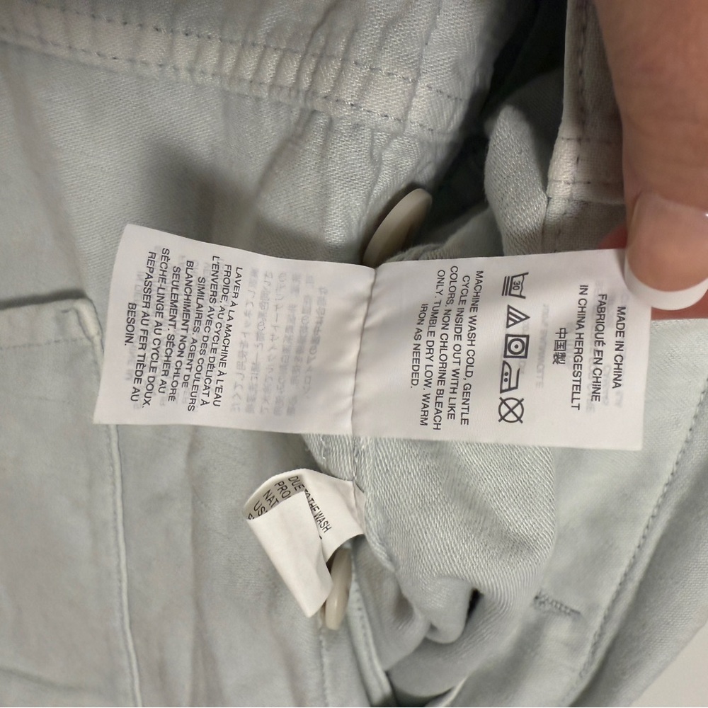 Madewell x As Ever Cotton Utility Workwear Jumpsuit Sage Green Blue NWT XL - Picture 11 of 13